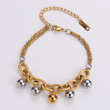 Personalized Stainless Steel Non-Tarnish Beaded Charms Bracelets: Customizable Jewelry for You