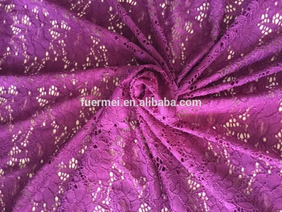 Turkey hot style stretch knitted nylon spandex lace fabric
