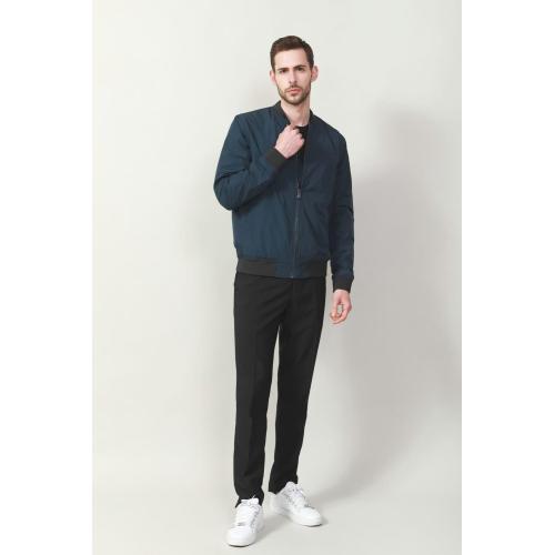 Zip en coton pour hommes à travers le brise-vent