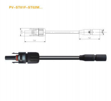 Solar Cable connector IP67/IP2X 3mm 22A