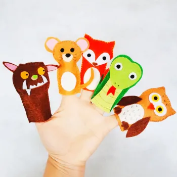 Factory OEM ODM Felt Finger Puppets Educational Montessori Toy Set