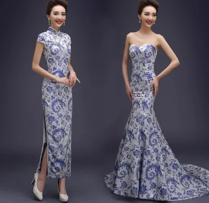 chinese traditional formal qipao party evening dress 2014