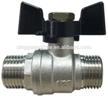 brass ball valve/butterfly handle/Female & Male