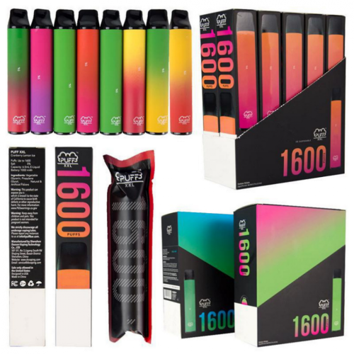 Wholesales Puff Xxl 1600 Puffs Disposable Vapes pod