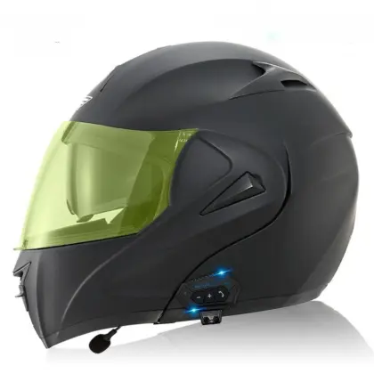VIRTUE Electric Motorcycle Bluetooth Helmet: Men's Open-Face & Full-Face Running Safety Gear