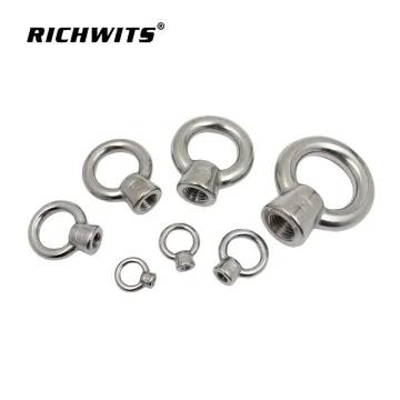 304 Stainless Steel eye nut M6 Lifting JIS1169 Screw Eye Nut