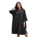 quick-dry cotton beach swim changing hooded poncho towel