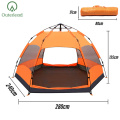 Tenda da campeggio per la famiglia all'aperto impermeabile