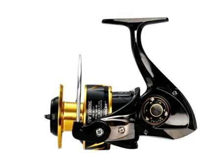 Engraved Gold Big Game Fishing Reel 6000 - Metal Aluminum Alloy
