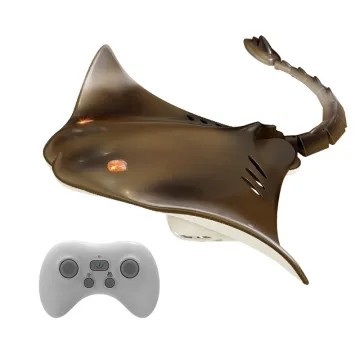 Factory RC Simulation Devil Fish Boat: 2.4G Twin Propeller Waterproof Remote Control Ship with 4 Channels
