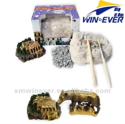 female wolf baby Excavation toy kits