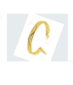 18K Yellow Gold Perforated Bangle