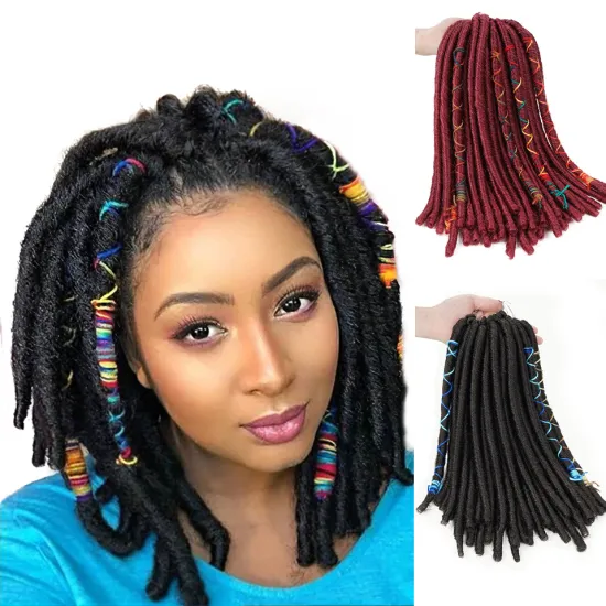 New Afro Passion twist Kinky Bulk Synthetic Hair Dreadlocks Braids Crochet Braiding Hair Extensions Handmade Faux Locs