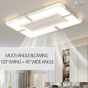 3CCT Bladeless LED Ceiling Light with Infinite Dimming for Bedroom