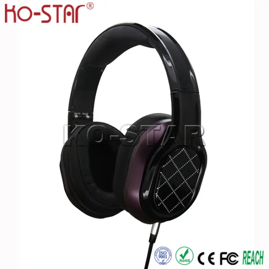 China Manufacture OEM Private Label New Stereo Best Sound Noise Isolation Wired Headphone with Detachable Braid Cable