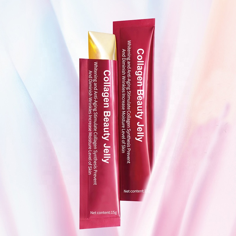 OEM/ODM Beauty red pomegranate fish collagen peptide jelly