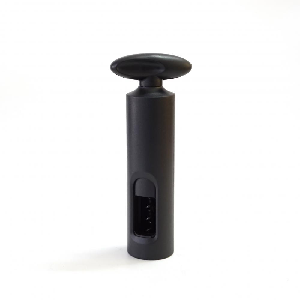 Barware Black Round ABS Plastic Wine Cork Screw