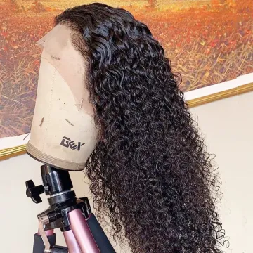 Wholesale Transparent Lace Lace Front Wigs 180% density kinky curly glueless human hair wig hd full lace closure wigs