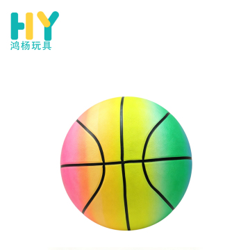 Pastel Gradient Basketball Bouncy Ball