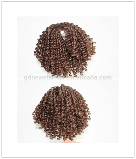 New Style Fashion Curly Brown Color BJD Fake Hair Doll Wigs