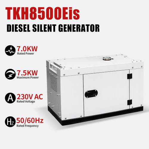 Generador diésel silencioso de 7KW y 7,5KW