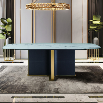 Luxury Modern Marble Dining Table Set for Home or Hotel