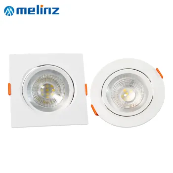 MELINZ Energy-Saving LED Spot Lighting: Adjustable Rotation Recessed SMD2835, Available in 3W to 12W