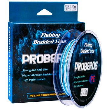 Camouflage Green Blue 4-Strand Braided Fishing Line 100m PE Rope