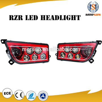 Red LED Headlight Replacement for 2014-2016 Polaris RZR XP 1000 RZR led headlight