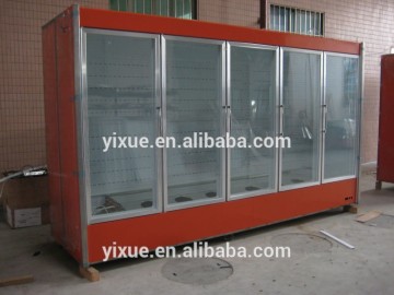 China high quality multi door upright cooler cabinet
