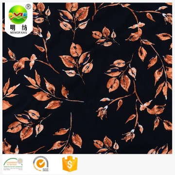 Moss crepe fabric 100% viscose printed crepe fabric