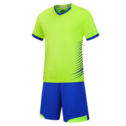 Soccer Jersey Men Soccer Sports Jersey and Shorts Set Short Sleeve Shirts Factory