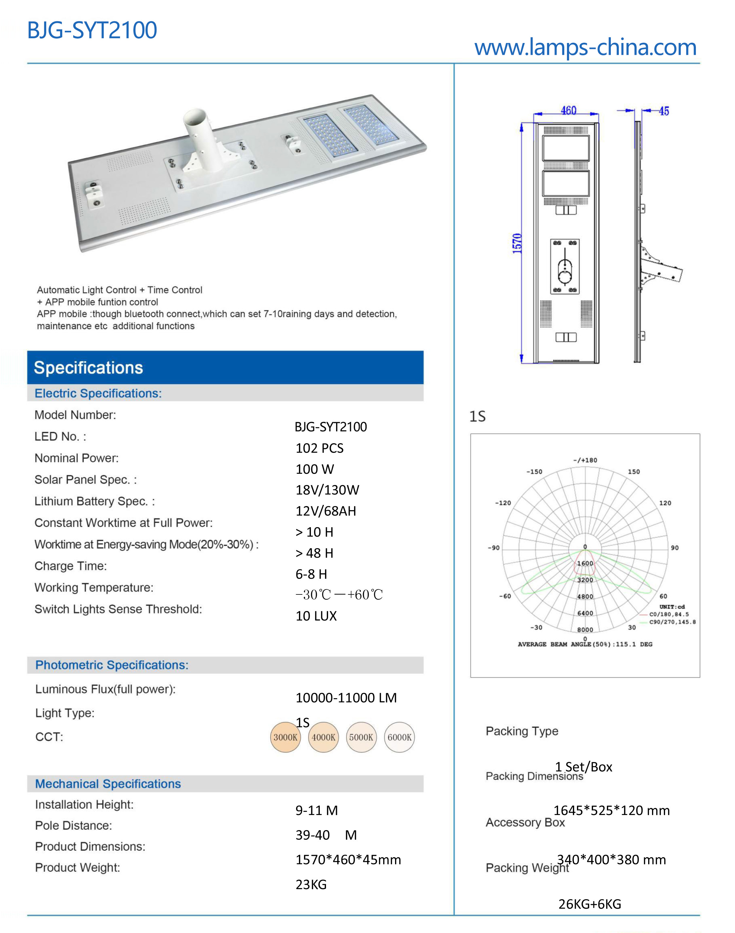 Solar street lighting