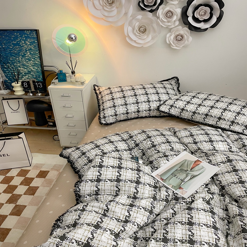 Algodão impresso bedding bedding set rainha king size