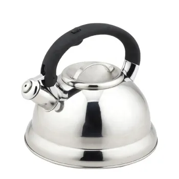 Stainless Steel Whistle Kettle with Color Silicon Handle
