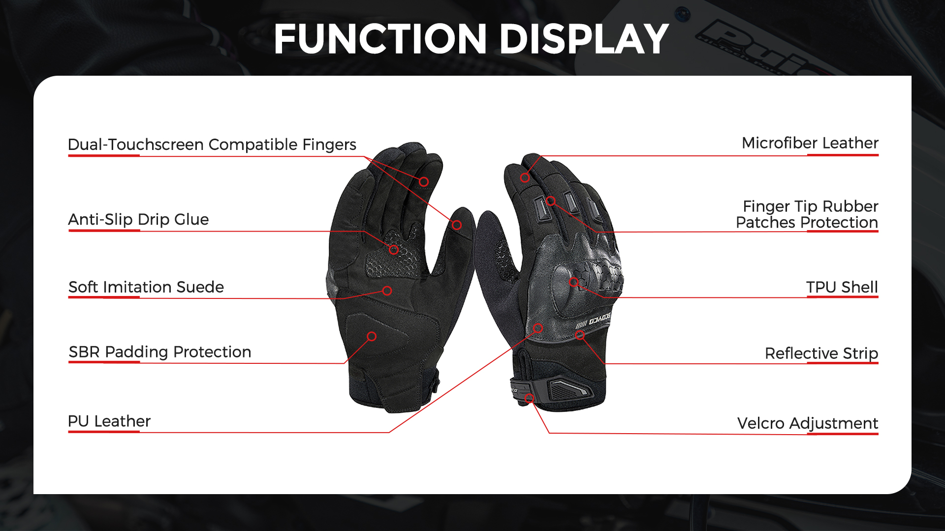 waterproof motorcycle gloves