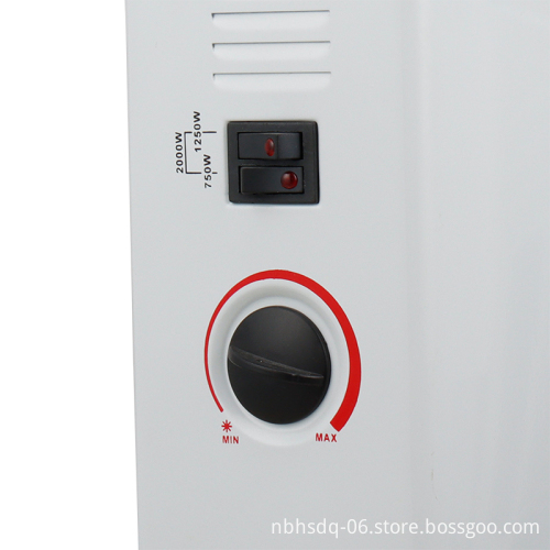 3 Heating Levels Turbo Fan Wall-Mounted Convector Heater with Thermostat Control