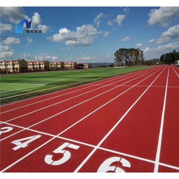 400m Standard 3: 1 Matériaux de Chaussée Tribunaux Revêtement de Sol Sportif Athlétique Synthétique Piste de Course