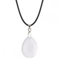 Crystal 25x35mm Teardrop Pendant Necklace women Men