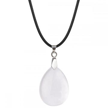 Opalite 25x35mm Teardrop Pendant Necklace women Men