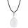 Howlite 25x35mm Teardrop Pendant Necklace women Men