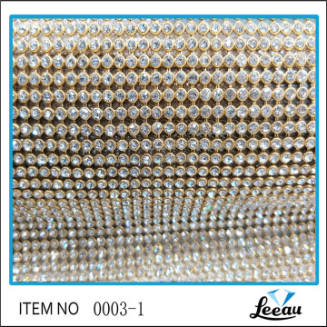 Besar promosi berlian imitasi aluminium Mesh lembar