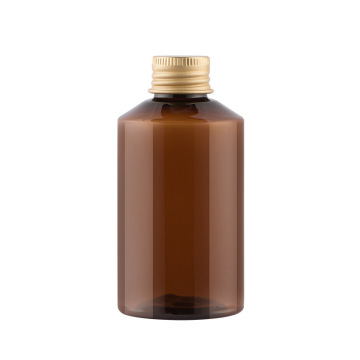 Frascos de loção cosmética de plástico de 100ml com tampa de alumínio