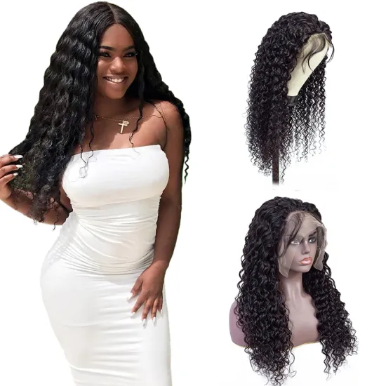 13x4 Deep Part Lace Front Human Hair Wigs Pre Plucked Bleached Knots Deep Wave Wig With Baby Hair 150Density Brazilian Remy Hair