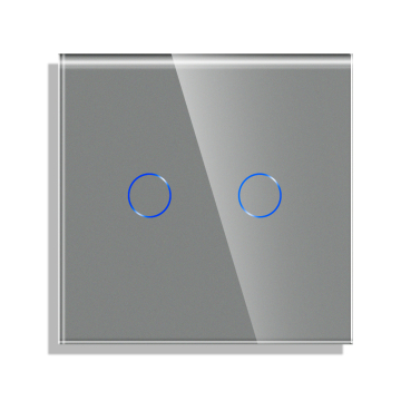 Bingoelec 2 Gang WiFi Switch Tuya Smart Remote Control Voice Light Tempered Glass Touch Wireless WiFi Wall Electrical