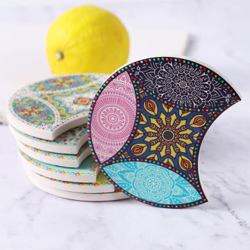 Volatile Anti-Slip 10cm Cork Bottom Coasters with High Water Absorption for Kitchens