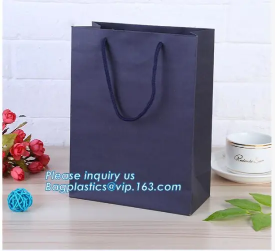 clothes boutique paper shopping bag/cheap small paper gift bags with handles/map design paper bag