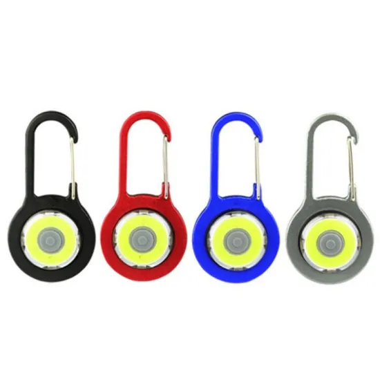 Portable Mini Aluminum Cob LED Carabiner Light