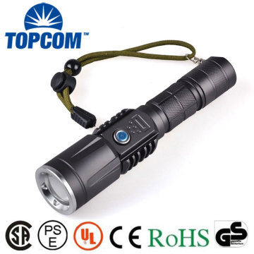 TP-1875 Linterna LED de alta potencia USB de 3000LM