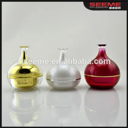 KOREA FASHION plastic jar screw lids plastic jar container cosmetic packaging cream jar